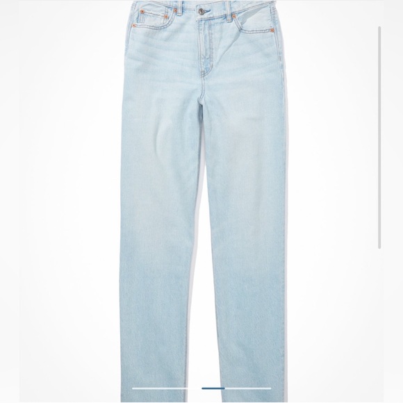 AE Strigid Highest Waist Crossover Baggy Straight Jeans - Picture 1 of 4